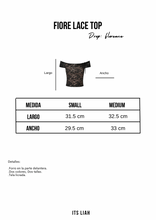 Cargar imagen en el visor de la galería, Fiore Lace Top Perla
