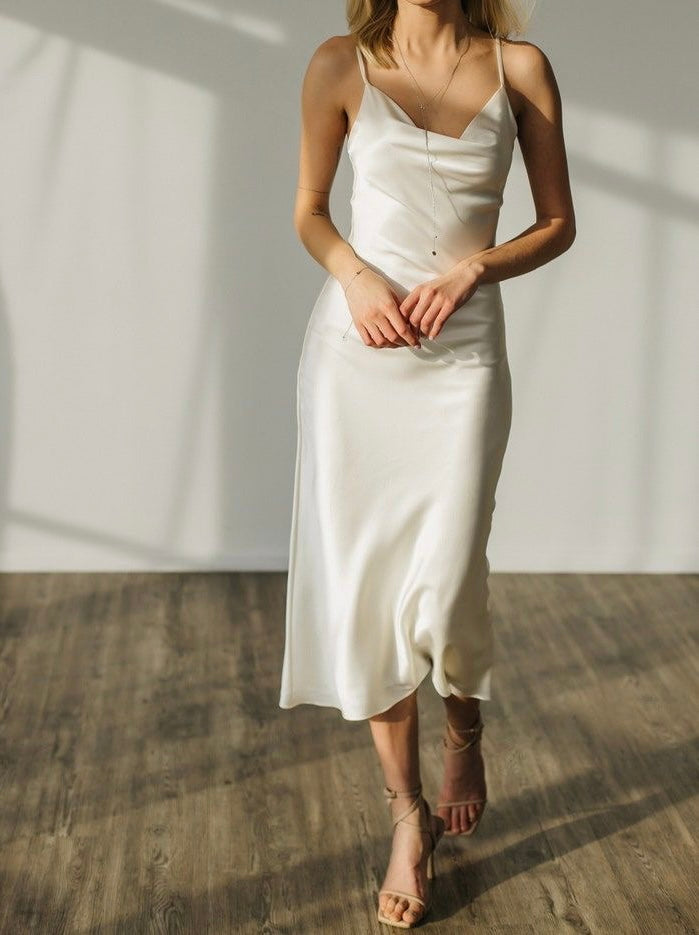 The Sisi Long Dress white