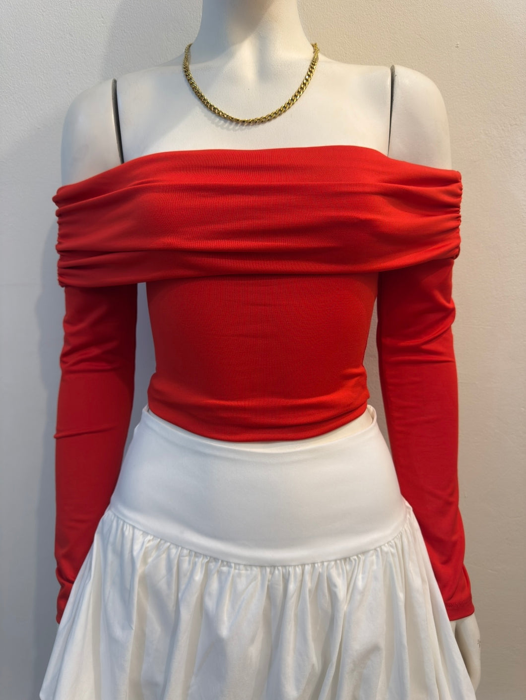 Off the shore long sleeve red