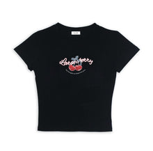 Cargar imagen en el visor de la galería, Baby tee cereza Black
