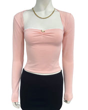 Cargar imagen en el visor de la galería, Strapless top+mangas CHLOE salmon
