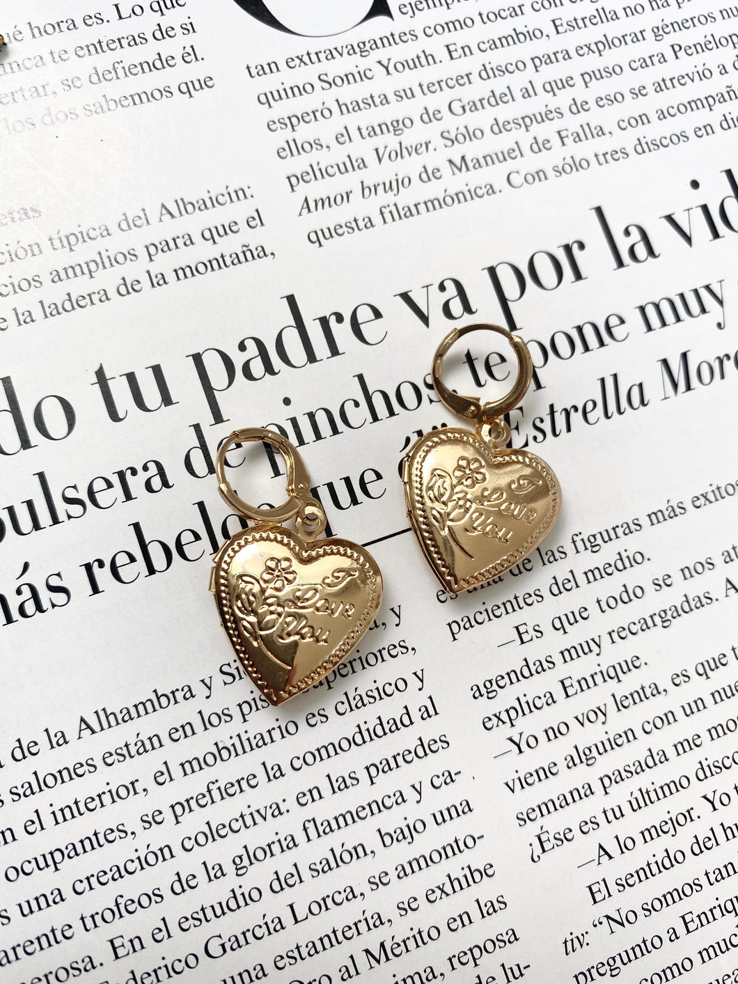 Pendientes heart