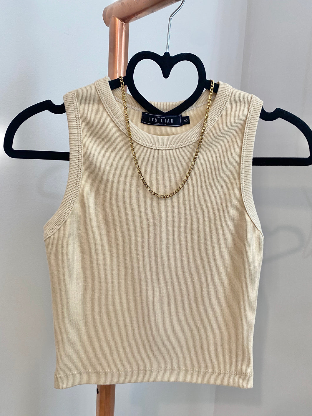 Ribbed Tank Top Nude