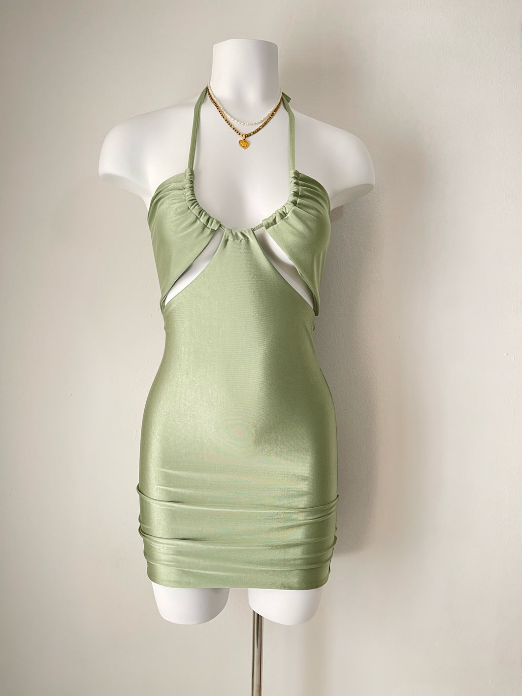 Foxy Cut Dress Green Pistachio