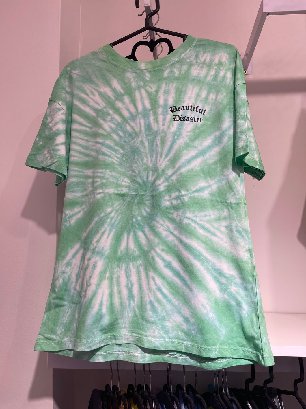 T-shirt overside tie dye green