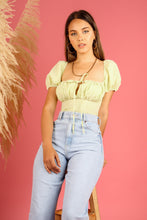 Cargar imagen en el visor de la galería, Blusa Georgina Vichy Lemon
