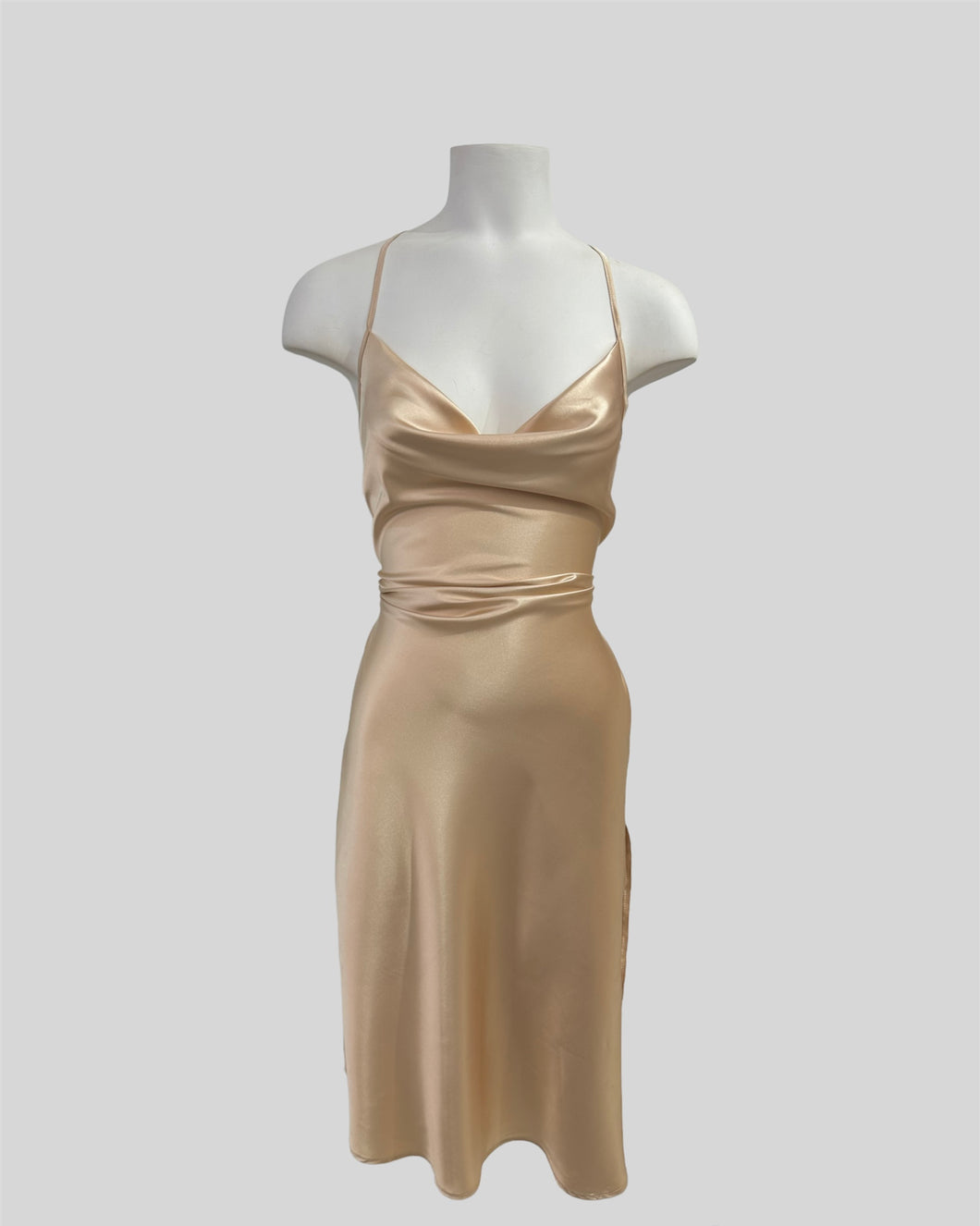 The Sisi long Dress Gold